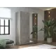 Шкаф-купе Мебельная компания е1 550477 230x160х57 см 8 полок лдсп цвет бетон