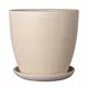 Горшок цветочный Замша Композит d 17.5 см 15 см 2.15 л бетон белый