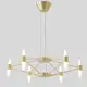 Люстра подвесная светодиодная Crystal Lux 1603/306 306_1603 нейтральный белый свет цвет золото