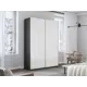 Шкаф-купе Мебельная компания е1 500546 230x160х57 см 8 полок лдсп цвет серый диамант