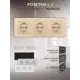 Розетка тройная встраиваемая с рамкой Arte milano SET16-3-40-1x3.shampan с заземлением и шторками цвет шампань