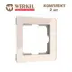 Рамка для розеток и выключателей Werkel Acrylic 1 пост цвет айвори 2 шт.