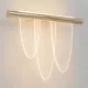 Настенный светильник светодиодный Crystal Lux Valentin ap11w gold теплый белый (желтый) свет цвет золото/прозрачный