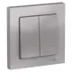 Выключатель встраиваемый Systeme electric AtlasDesign ATN000352 2 клавиши цвет алюминий 1 шт