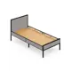 Кровать Solarius kr80loft-obiv-rs15-black-full Кровать Лофт сплошное 85 x 90 x 206 см дсп цвет светло-серый/черный