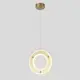Светильник подвесной светодиодный Crystal Lux Diego sp25w brass 1581_225 нейтральный белый свет цвет латунь