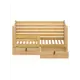 Кровать Solarius Det-spin70-140lak-orto-2yash 80 x 101 x 150 см сосна цвет бежевый