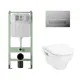 Комплект инсталляция с унитазом Hansgrohe ALS.SIS1102.CRHGSET002 цвет белый