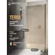 Душевая дверь Doccia GLASS800pt/BR/2BR 80см эффект стекла прозрачный распашной