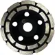 Чашка алмазная двухрядная по бетону Trio-Diamond TCW260 125x22.2 мм