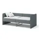 Кровать тахта Romack Кровать детская 77x60.50x160 см ДСП цвет серый пух