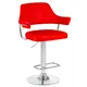 Барный стул Dobrin Charly LM 61x120x54 см искусственная кожа цвет красный