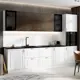 Кухонный гарнитур Сима-ленд 10780976 10780976 300x214x60 см ЛДСП цвет белый