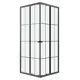Душевой уголок Niagara Eco NG-1010-14QKL квадрат 100x100см черный профиль эффект стекла прозрачное закаленное стекло