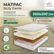 Матрас All'perrino Sicily Dante Sic18/200/200Dn 200x200x18 см беспружинный 2-спальный