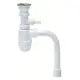 Сифон для раковины Virplast Минор 30718030 D40 мм белый