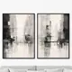 Набор картин Artnomore Rain in the city 2024г. AR-777000840 75x105 см 2 шт