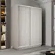 Шкаф-купе Мебельная Компания Е1 2 дверный 240x140x60 см 7 полок ЛДСП цвет ясень шимо светлый