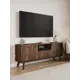 Тумба под телевизор Puzzlemebel Альба 150x61x36.6 см ЛДСП цвет коричневый