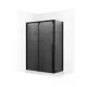 Душевая перегородка Ambassador 110022202IBB-100IBB 100x200см черный профиль