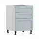 Напольный шкаф Регина Столплит с ящиками 60x82x56 см МДФ цвет серый 3453603600120