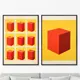 Набор картин Artnomore Colors and shape space 2024г. AR-777000048 75x105 см 2 шт