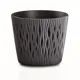 Кашпо Prosperplast Sandy round d 23 см 19 см 1.8 л пластик черный