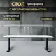 Игровой компьютерный стол Luxalto 34467 140x75x85 см hpl-пластик цвет черный, белый мрамор