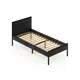 Кровать Solarius kr80loft-ser-black-orto 85 x 90 x 206 см сосна цвет антрацит, черный