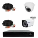 Комплект для видеонаблюдения AHD PS-link 1 камера для помещения 1 камера для улицы 5Мп цвет белый