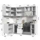 Кухонный гарнитур Стендмебель МоденаКГ130-170БДБ 170x217x60 см ЛДСП цвет белый