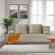 Диван раскладной Cityhd Прямой диван 190x73x73 см велюр цвет бежевый
