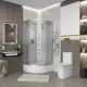 Душевая кабина Niagara 33021424BKG средний поддон 100x100см