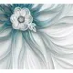 Фотообои флизелиновые Divino Голубой шелковый цветок 2 Z-402, 300x270 см