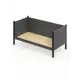 Кровать Solarius Тахта сплошное основание temser90-180ser-full 100 x 101 x 190 см дерево цвет темно-серый, антрацит