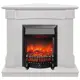 Каминокомплект Realflame Andrea Corner с очагом Fobos Lux BL 1600Вт белое тиснение
