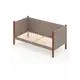 Кровать Solarius Тахта орто основание 100 x 101 x 190 см дерево цвет мокко мусс;темный дуб