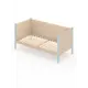 Кровать Solarius Тахта орто основание tahta-obiv-spin-beg80-170gol-orto 90 x 101 x 180 см дерево цвет бежевый/голубой