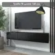 Тумба под ТВ Распил37 Лофт ТГ-07 венге/черный 150х30х26