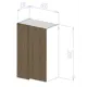 Мебель для кухни 03.01.05.З Fabrikka 60x90x33 см ЛДСП цвет дуб вотан