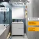 Мебель для ванной Runo Палермо 5000980 80x80 зеркало Руан 80x80 белый