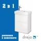 Тумба под раковину подвесная Dreja 99-0400-com 52.4см цвет белый, с раковиной