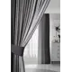 Комплект штор на шторной ленте блэкаут Colore Caldo 7500-280/ГрафитСерСв.Сер, 270x500 см