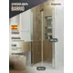 Душевая дверь Belgranio BR0000036861 90см эффект стекла прозрачный распашной