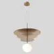 Светильник подвесной Crystal Lux Uva sp1.3 brass 1 лампа 2 м² цвет латунь