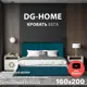 Кровать Dg-Home Вега 166x109x207 ЛДСП цвет сине-зеленый