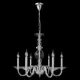Люстра подвесная Crystal Lux Arabesque sp6 chrome 6 ламп 14 м² цвет хром