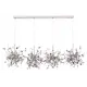 Люстра подвесная Crystal Lux Garden sp3х4 l1600 chrome 16 ламп 37 м² цвет хром