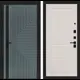 Входная дверь Labirintdoors Кредор П03 правый 205x96см цвет серо-зеленый с патиной/сандал белый