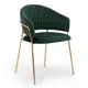 Стул Hesby Hsbi_dc114_green 50x80x78 см велюр цвет зеленый